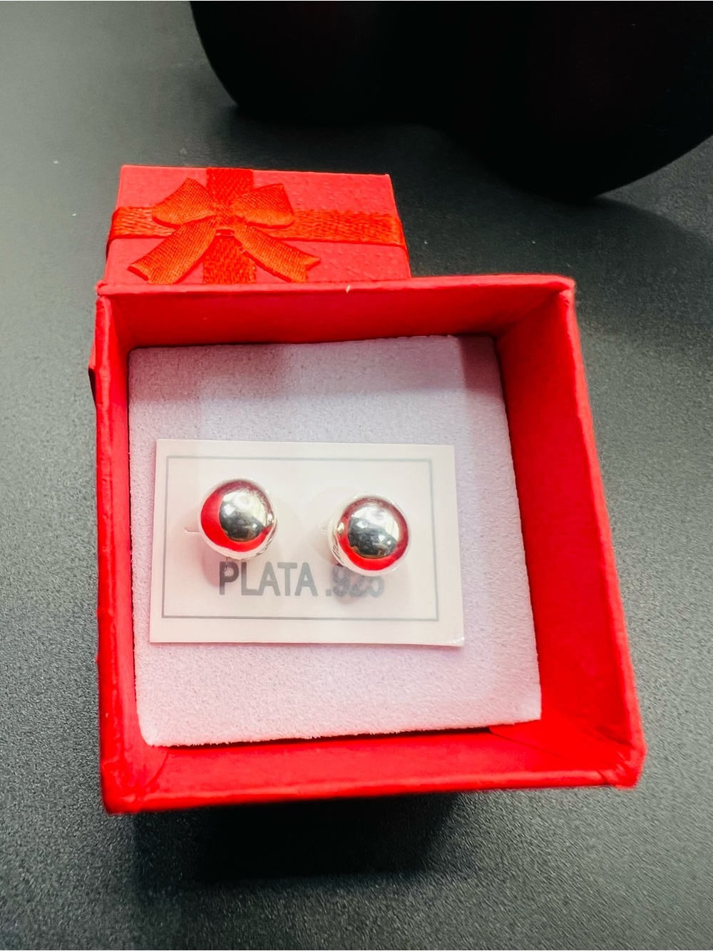 Classic Ball Stud Earrings, Sterling Silver 925
